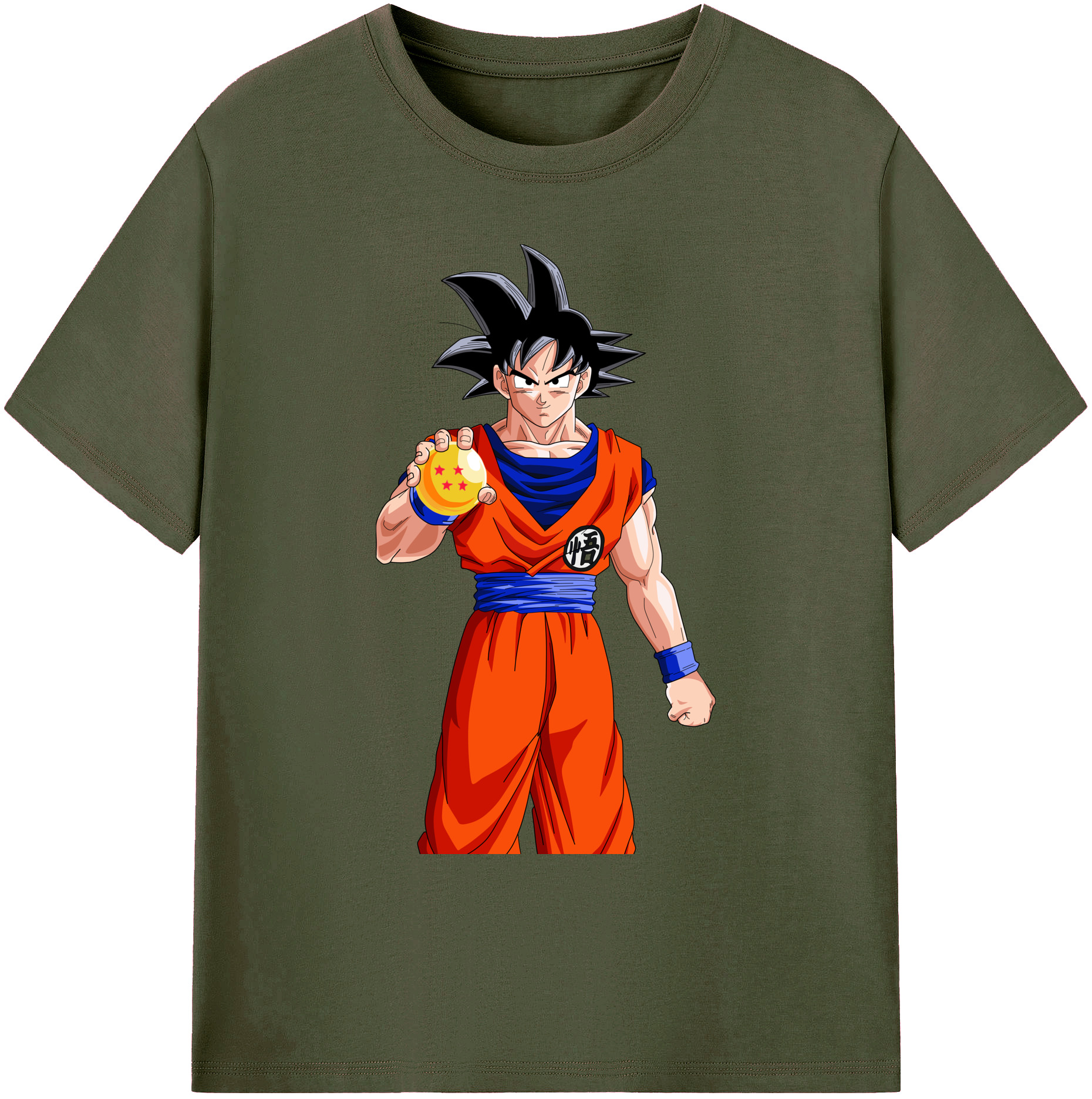（画像用） ドラゴンボール 孫悟空（そん ごくう）Son Goku カカロット DRAGON BALL Kakarotto 綿100％ メンズ半袖Tシャツ｜肌触りやわらか＆通気性